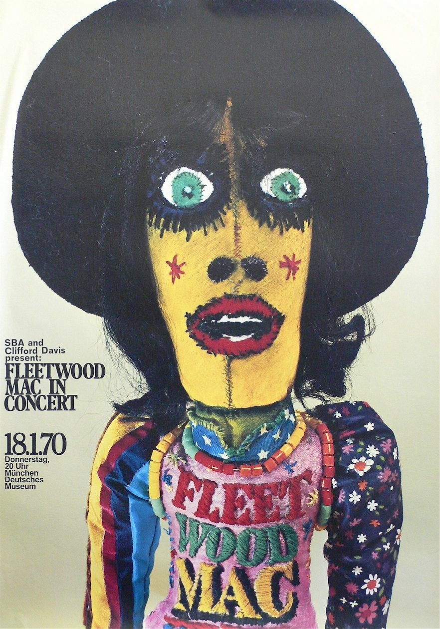 Vintage Music Art  - Fleetwood Mac In Concert 1970   0823