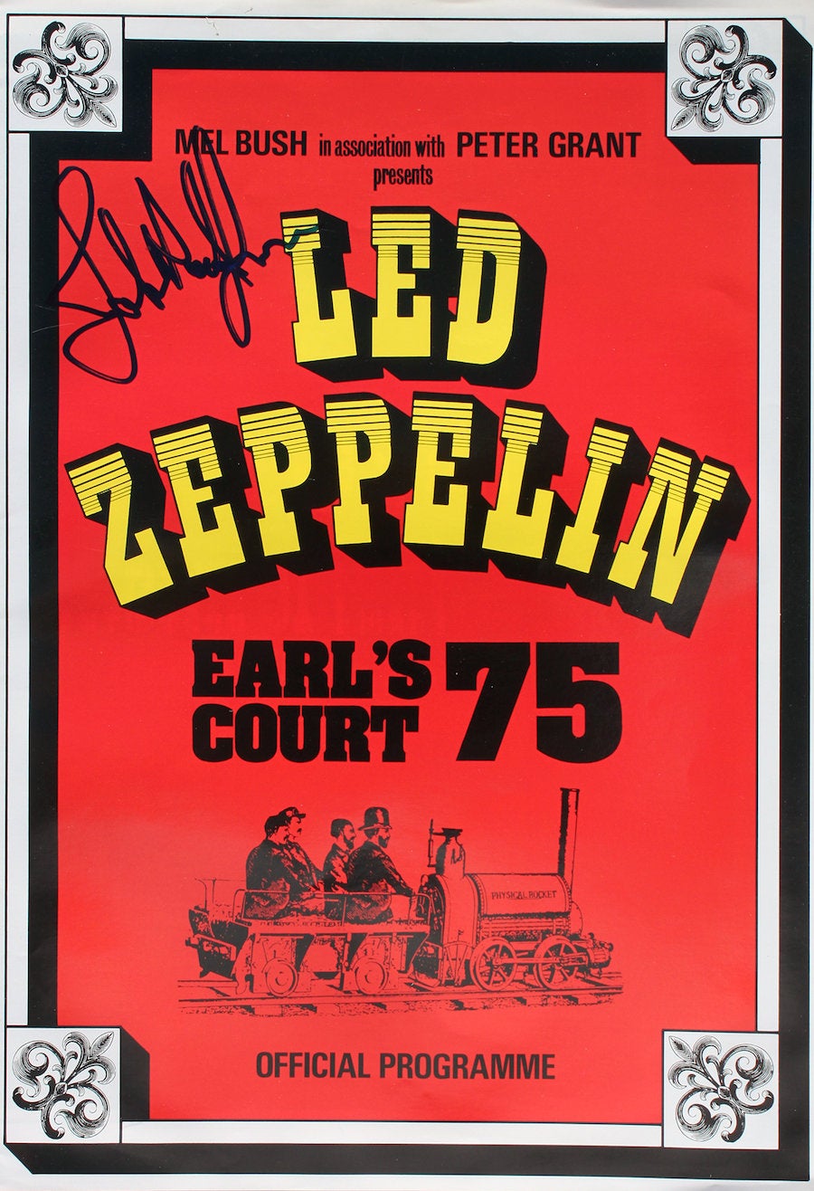 Vintage Music Art  - Led Zeppelin At Earls Court London 1975 - 0832