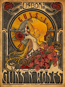 Vintage Music Art  -  Guns N' Roses - Lisbon  0858