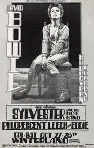 Vintage Music Art  -  David Bowie At Winterland San Francisco  0844